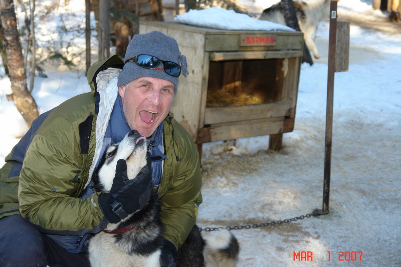 dog sledding with yves