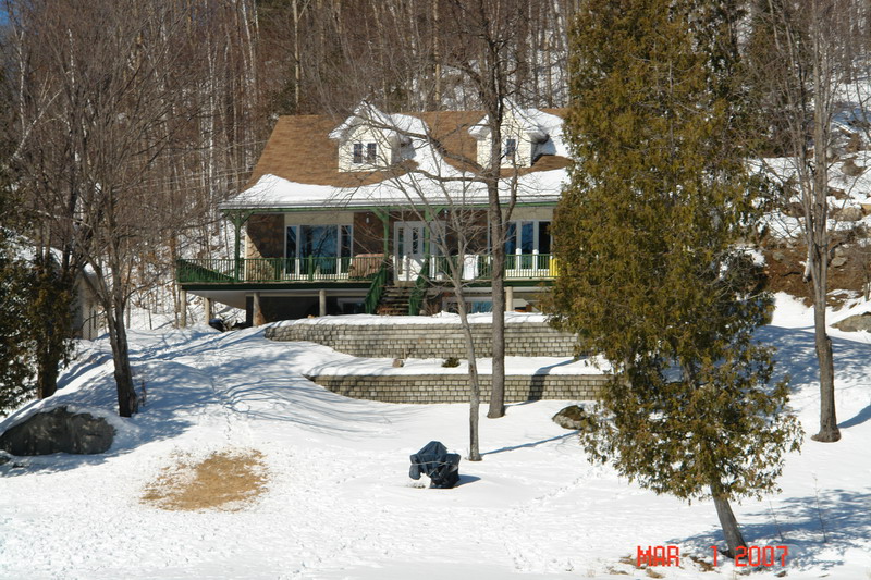 view from frozen lake
