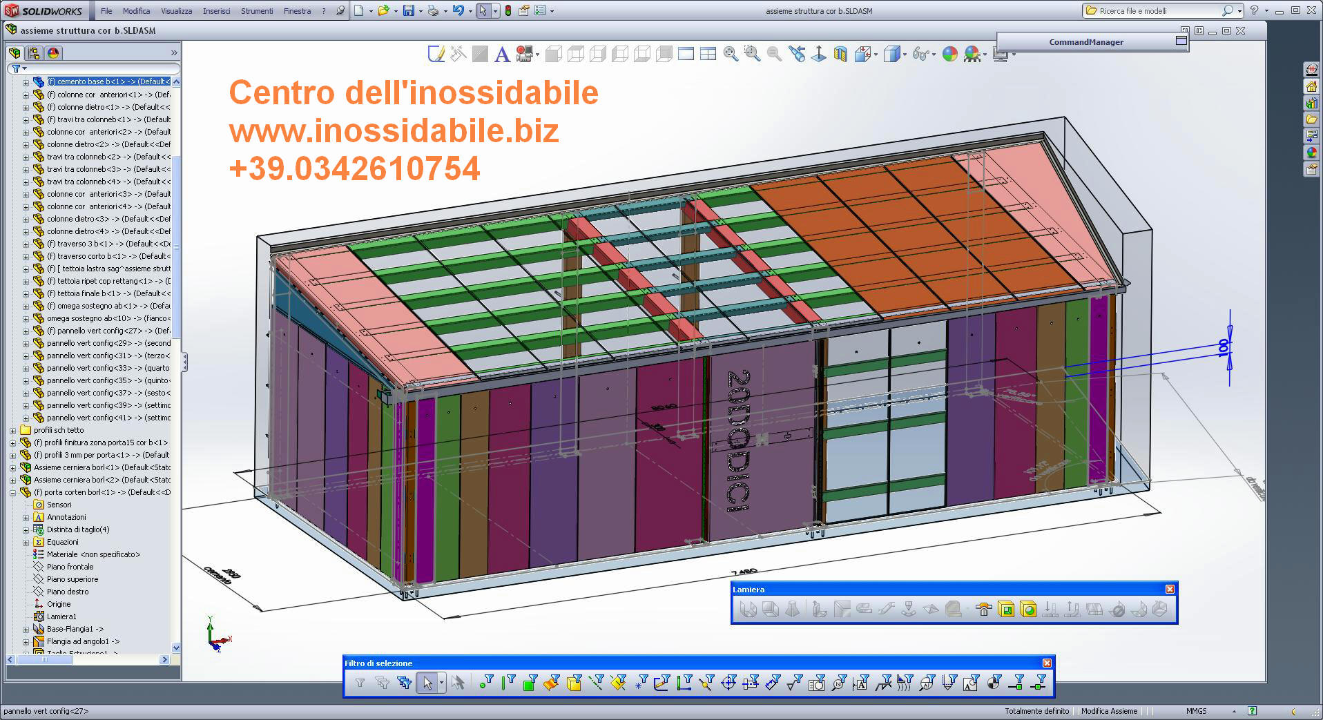 Progettazzione con solidworks struttura metallica su disegno.JPG