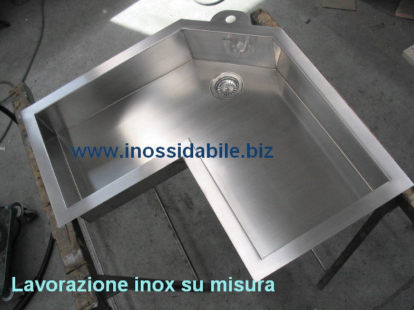 Vasca inox speciale sagomata