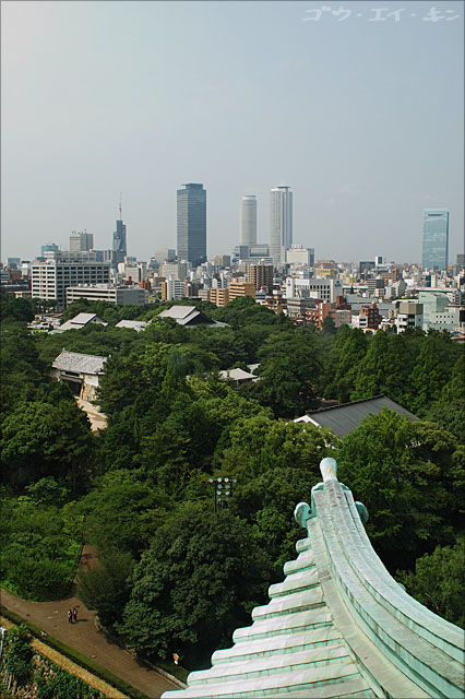 Nagoya Castle, top level view