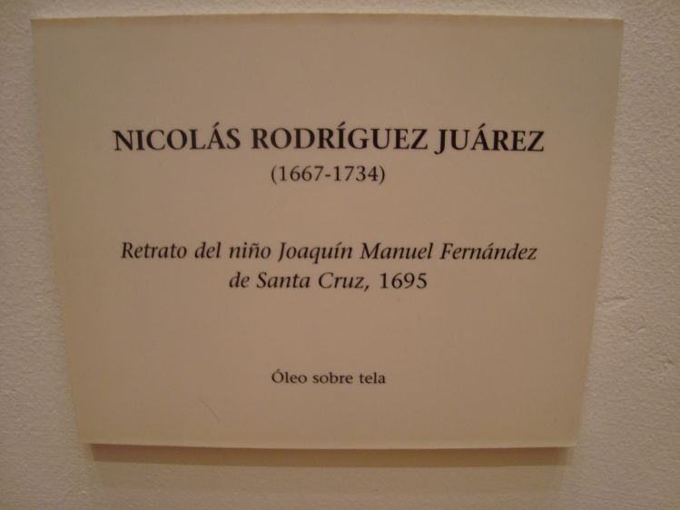 Retrato del nio Joaqun Manuel Fernndez de Santa Cruz