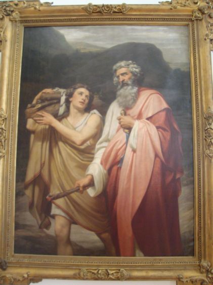 Abraham conduciendo a Isaac al sacrificio