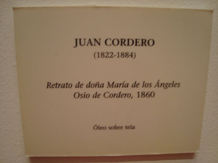 Retrato de doa Mara de los Angeles Osio de Cordero