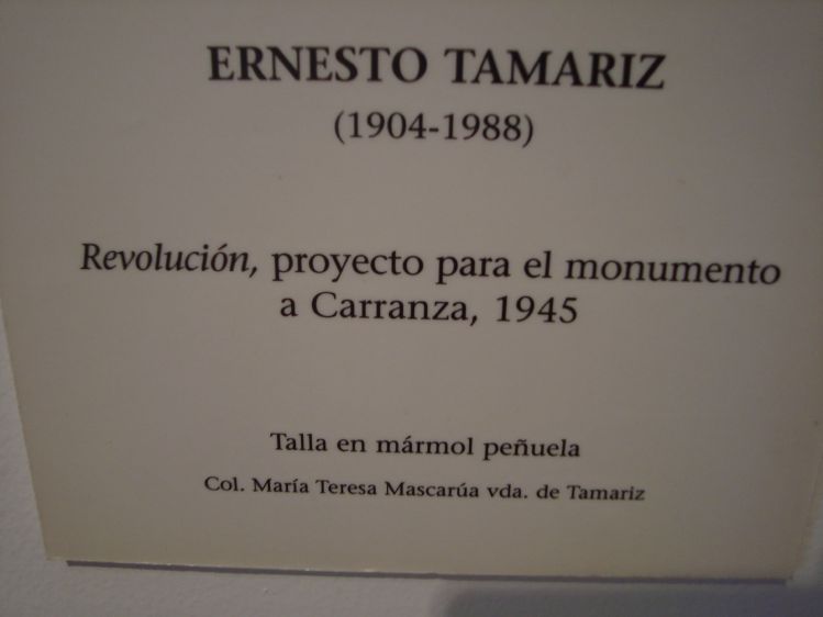 Revolucin, proyecto para el monumento a Carranza