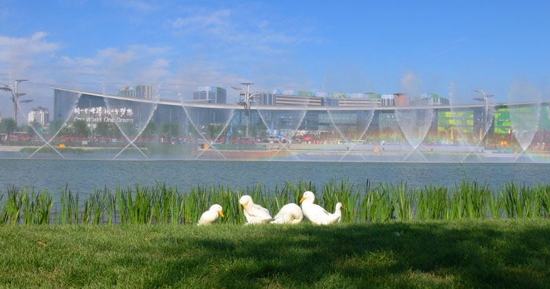 Fountain rainbow