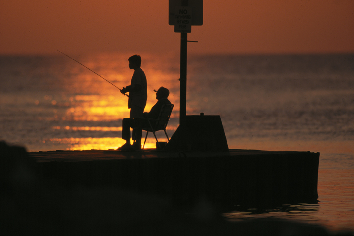 Pier fishing
