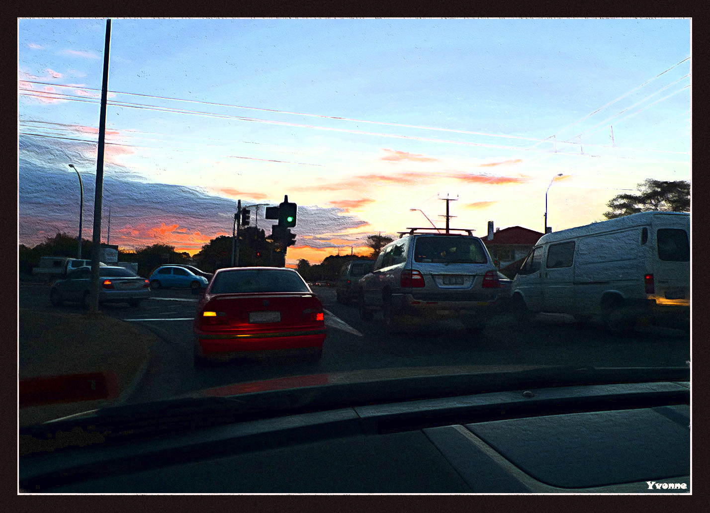 The drive homeward