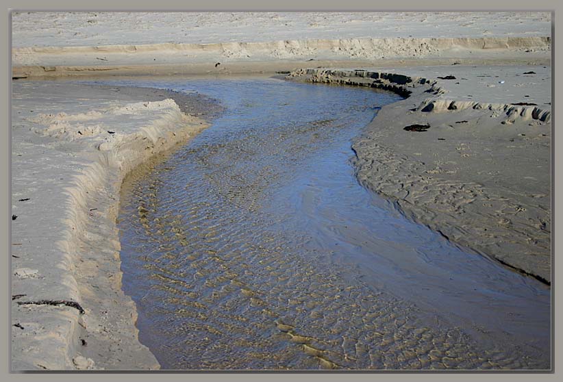 Creek in the sand