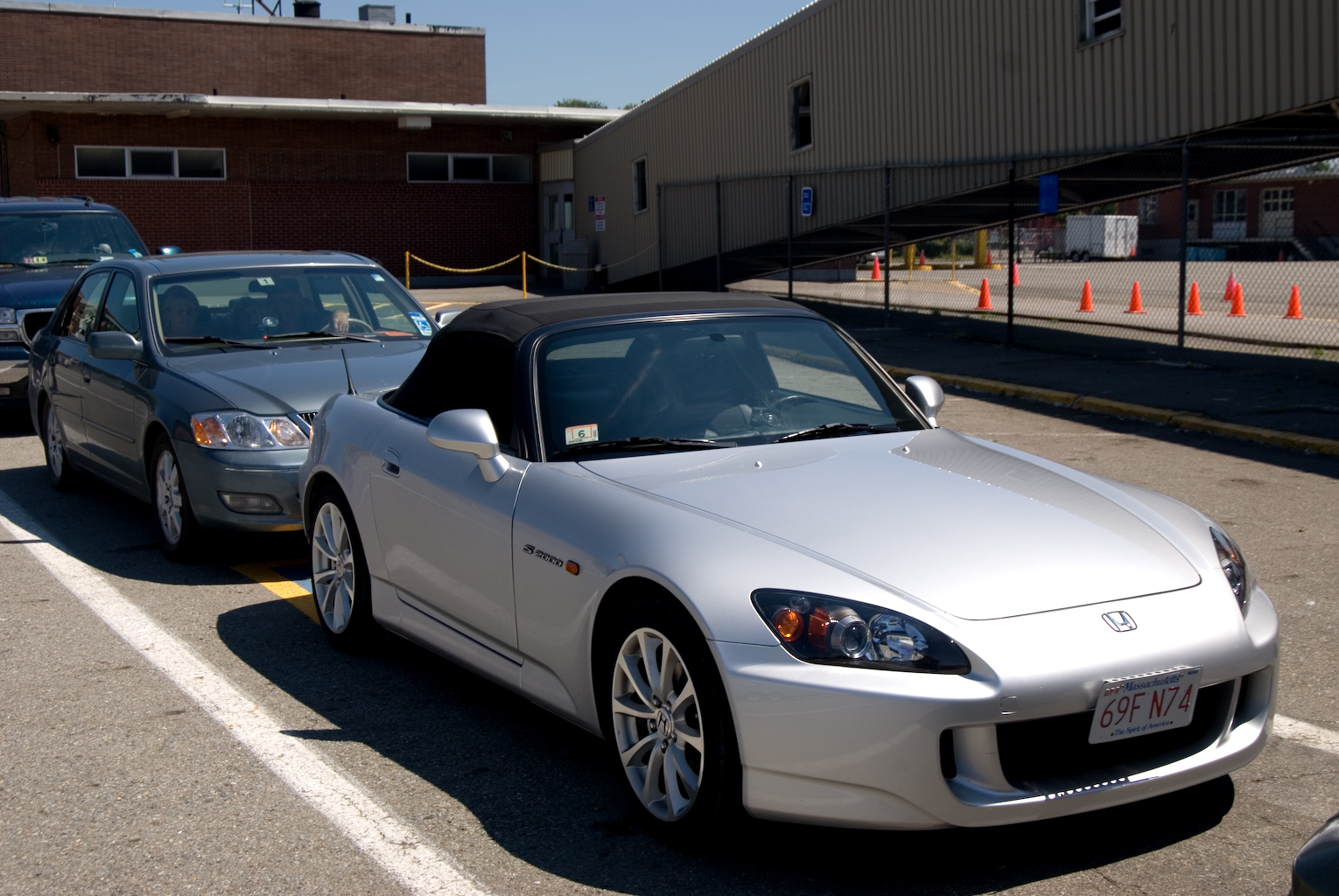 S2K Waiting to Load on Cat.jpg