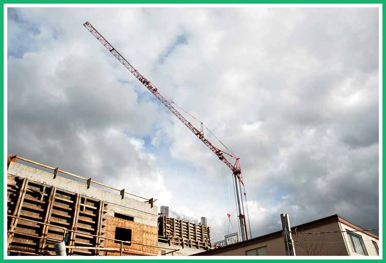 Smaller construction crane.