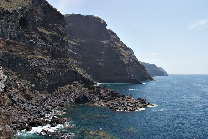 View of the coastline when leaving Pors de Candelaria.