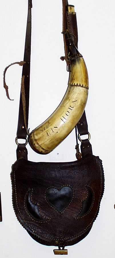 Jim Gazes Horn and Hunting Bag