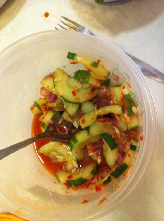 Kerabu Tumin (cucumber kerabu)
