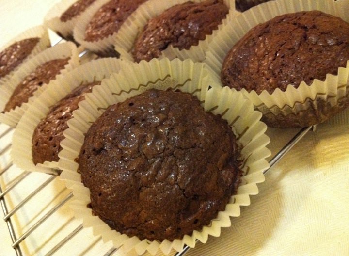 Chocolate chips brownie muffin