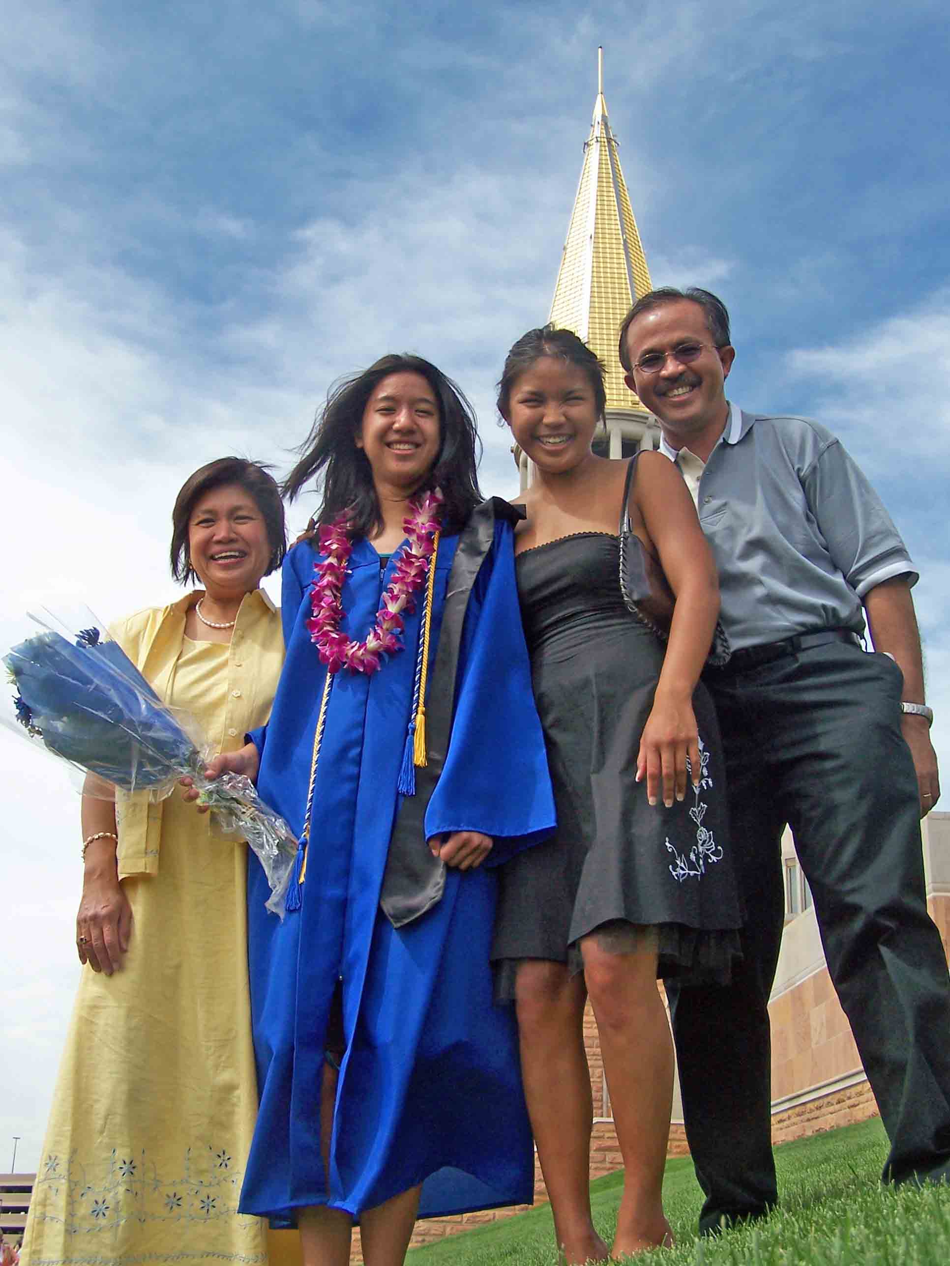 melba, marilou, megan, johnny....marilous high school graduation 2006