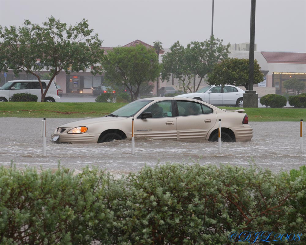 Rain in Ridgecrest CA, July 20, 2008