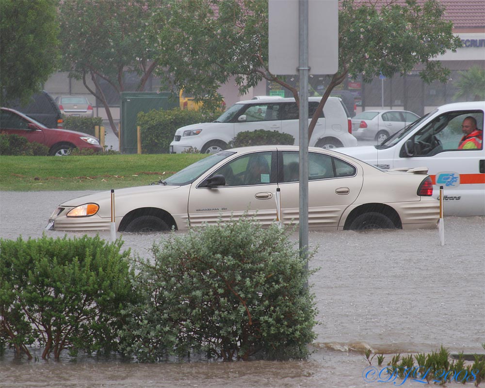 Rain in Ridgecrest CA, July 20, 2008