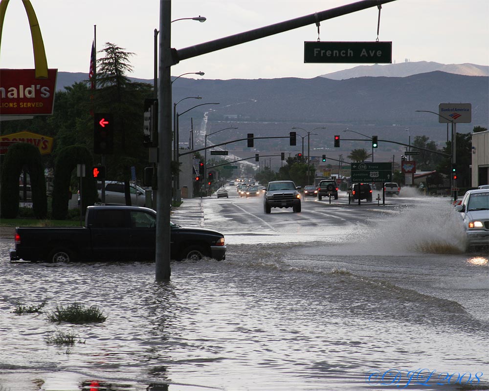 Rain in Ridgecrest CA, July 20, 2008