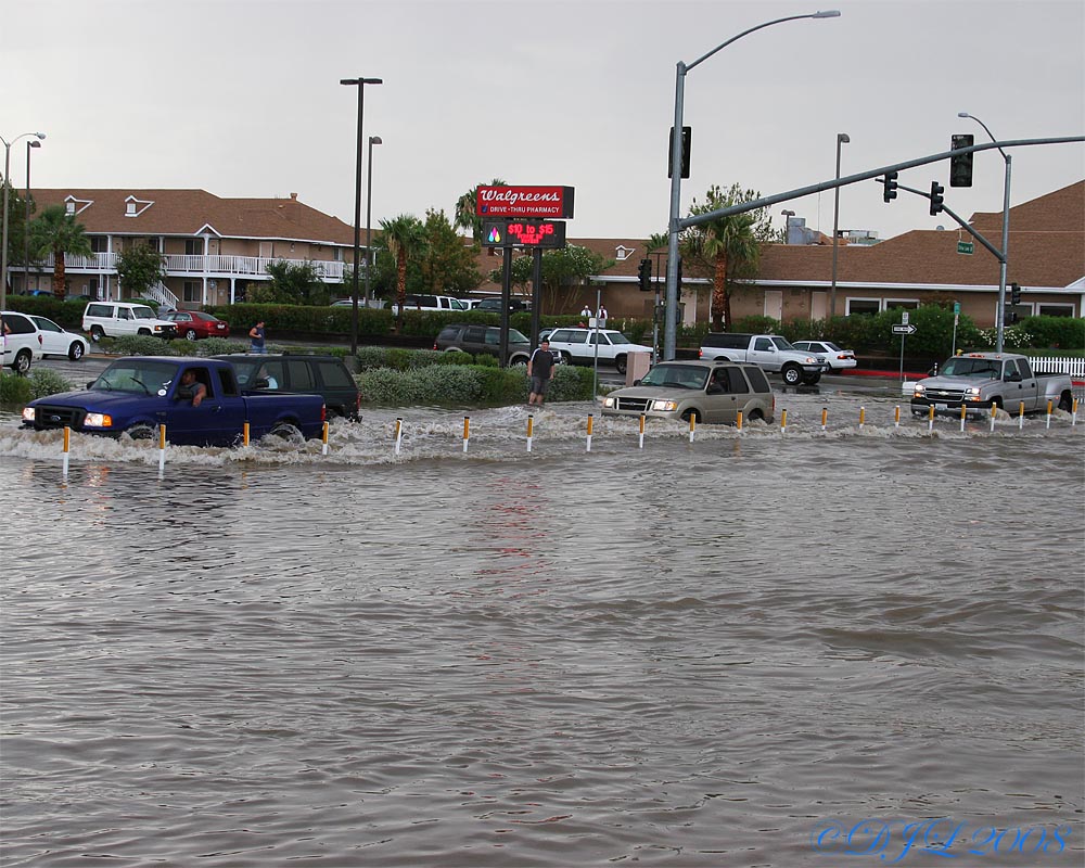 Rain in Ridgecrest CA, July 20, 2008