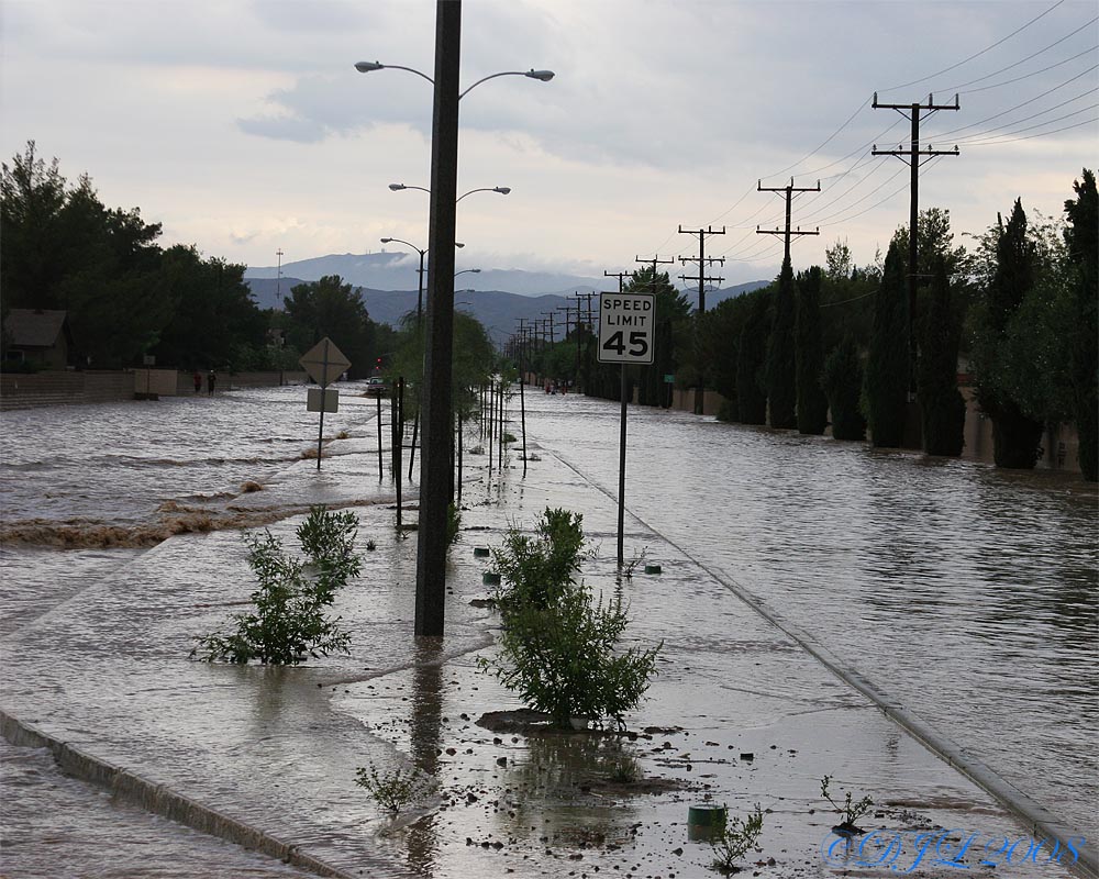Rain in Ridgecrest CA, July 20, 2008