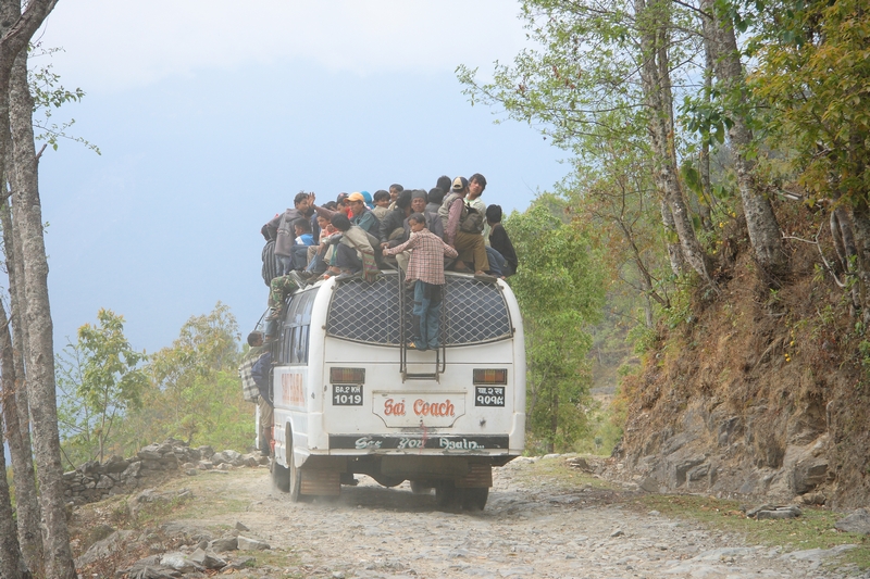 Bus to Dhunche