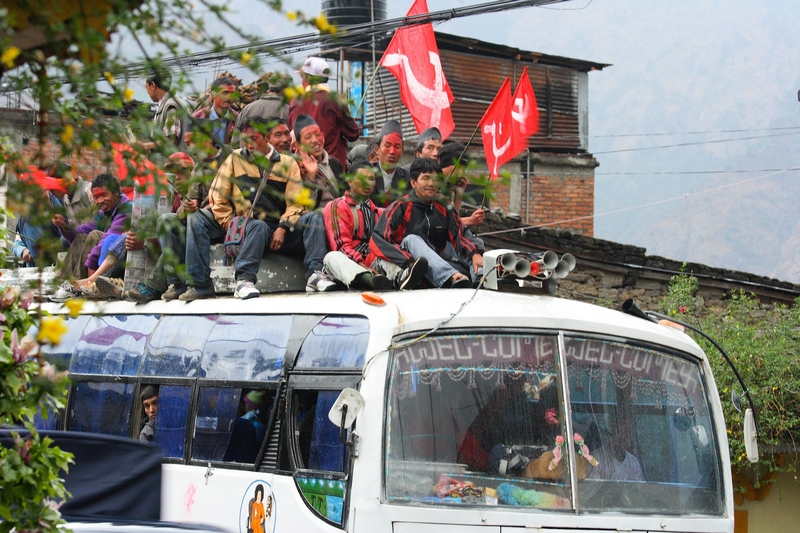 Maoists in Dhunche