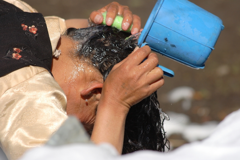 Hair washing