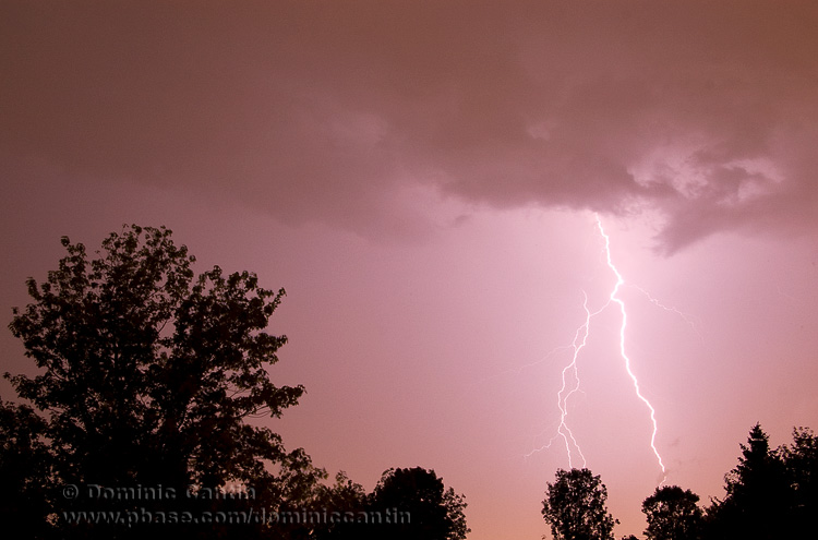 Orage au dessus de Qubec / Thunderstorm over Quebec city