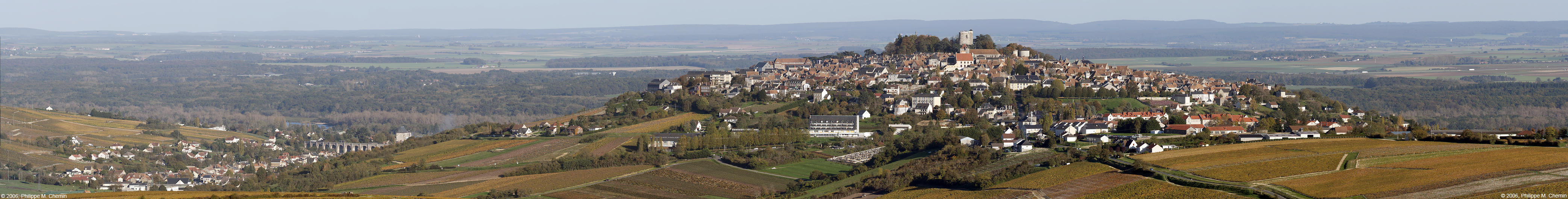 Saint-Satur and Sancerre (a cropping of previous image)