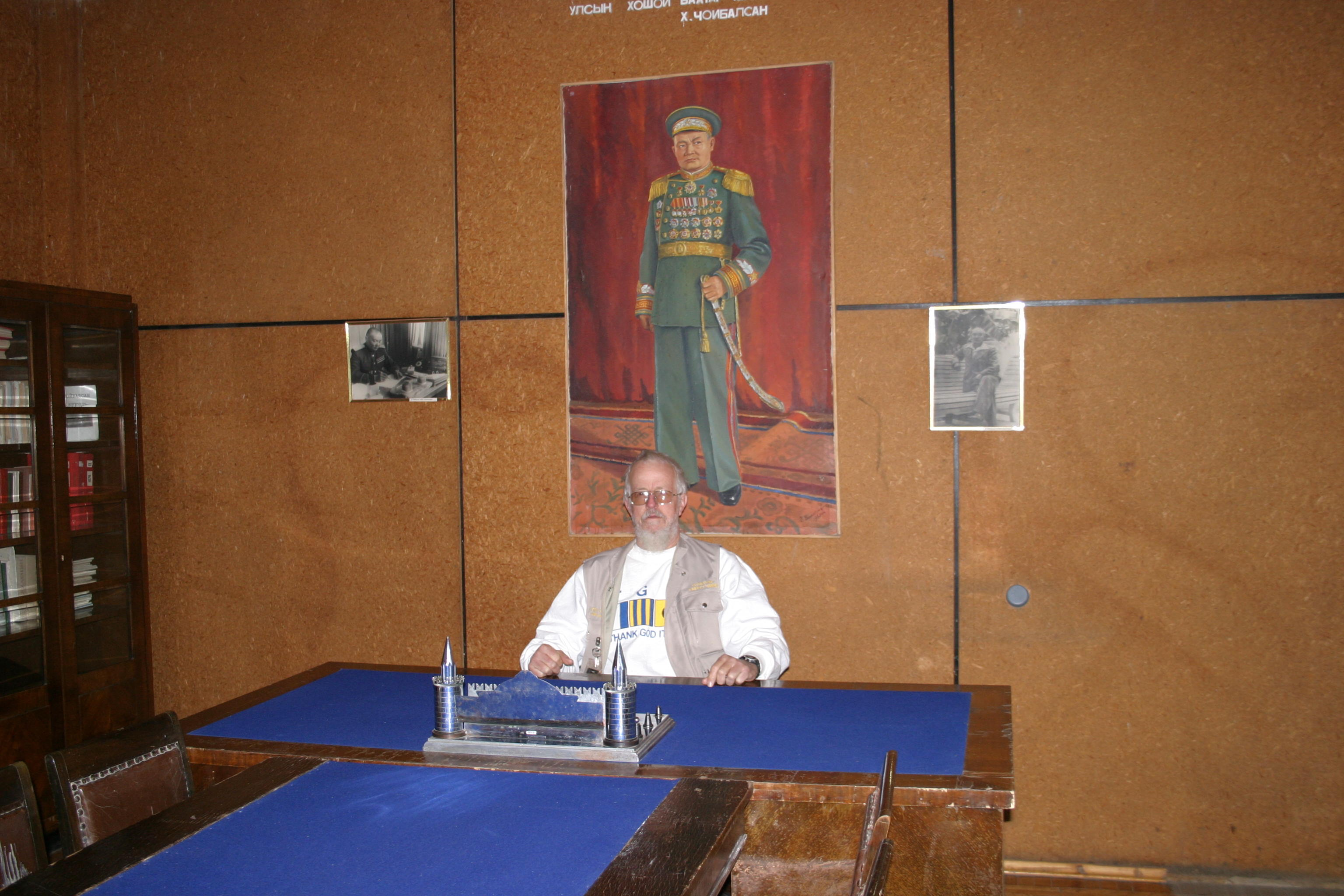 In the seat of the dictator - an eerie feeling.