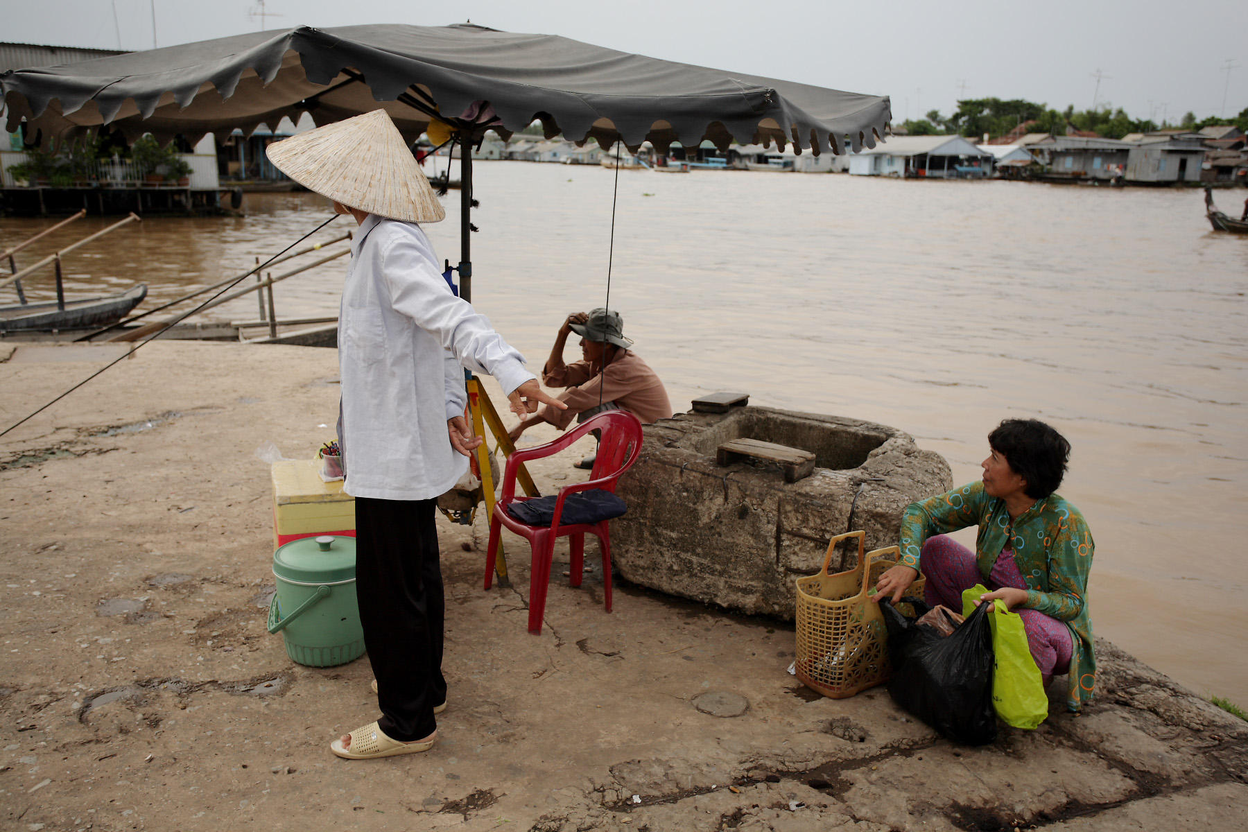 Chau Doc - the harbour on the Mekong