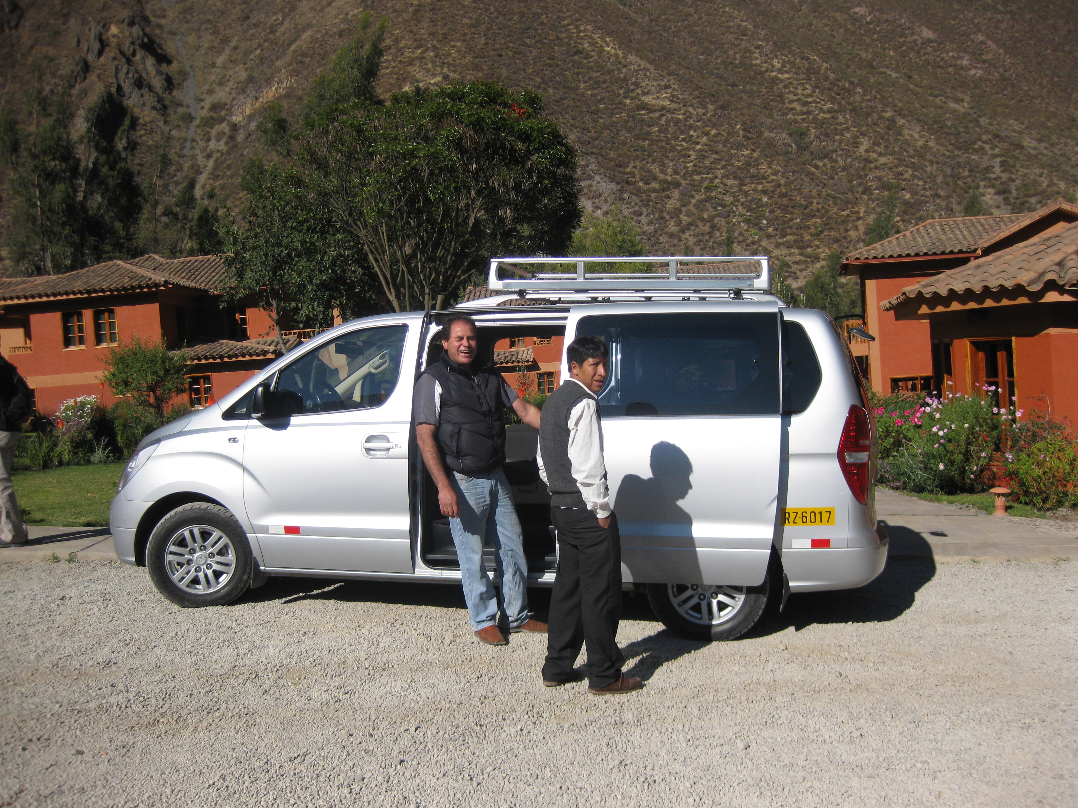 Alberto ready to take us to our next dusty destination