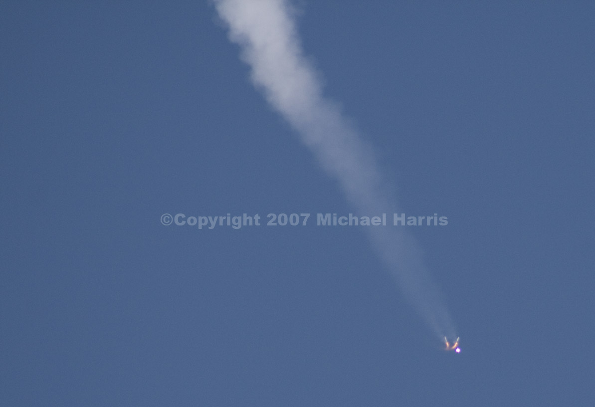 Space Shuttle Atlantis - Booster Seperation