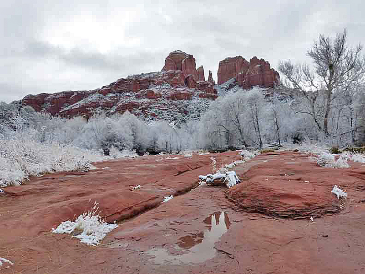 Cathedral Rock after a Winter Snowfall