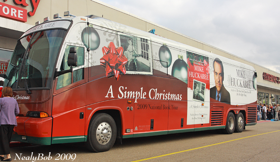 Mike Huckabees Book Tour Bus