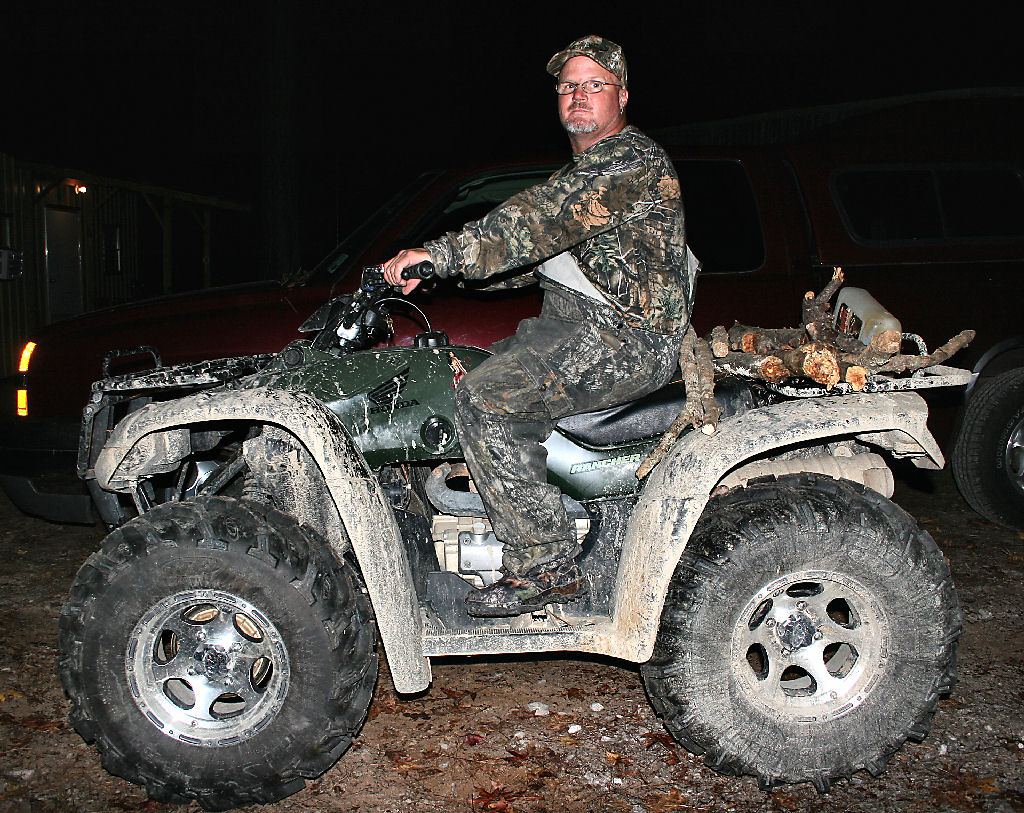 Dave Sitting On His Wheeler