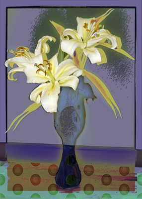 Lilies in Vase Var. III