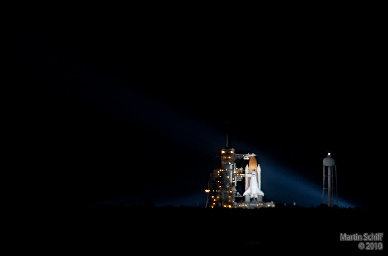 Space Shuttle Endeavor on the launch pad ready for launch