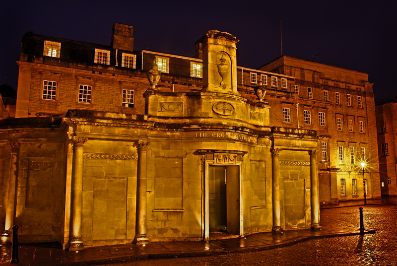 Bath at night