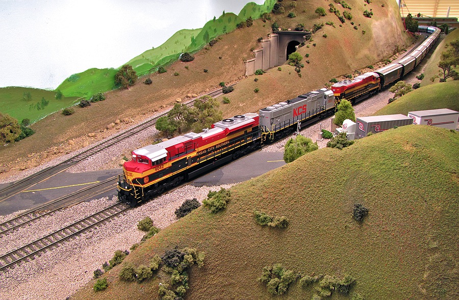 KCS SD70ACe Belles out and about on the mainline.