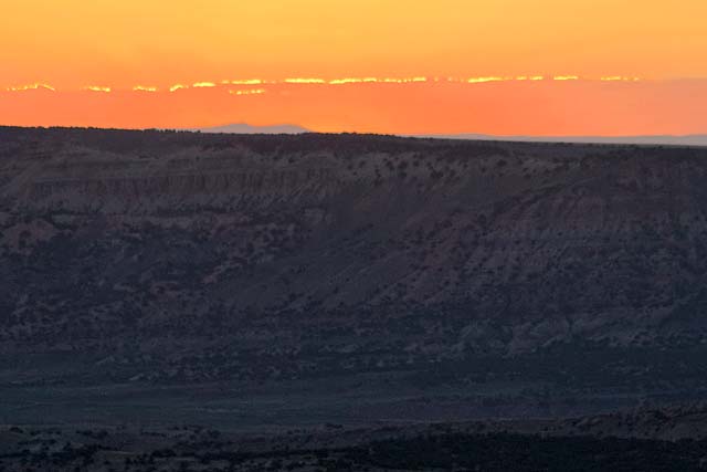 Sunset, from Firehole Overlook