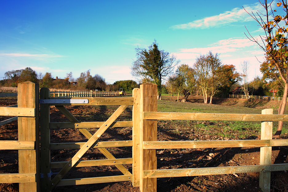 A view of the new additional fence