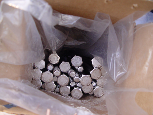 The bolts have arrived
