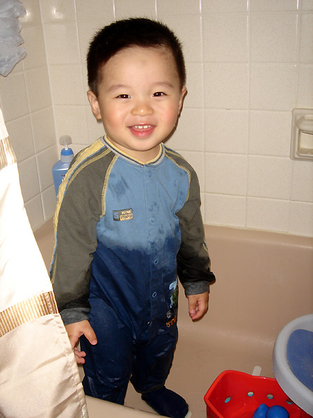 Now I can bath by myself