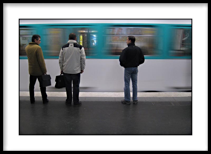 Three Men in the Metro