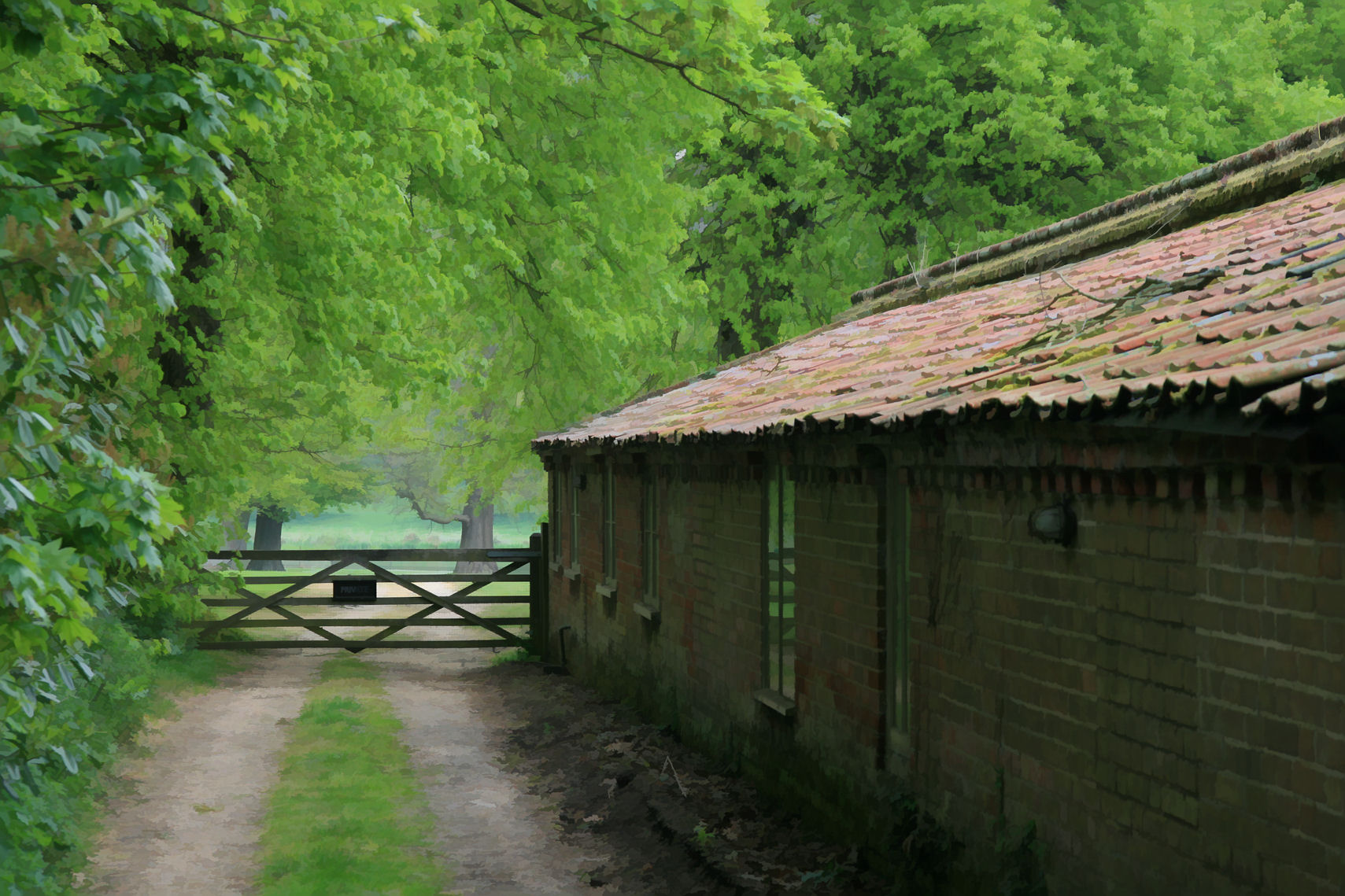 Barn by the lane
