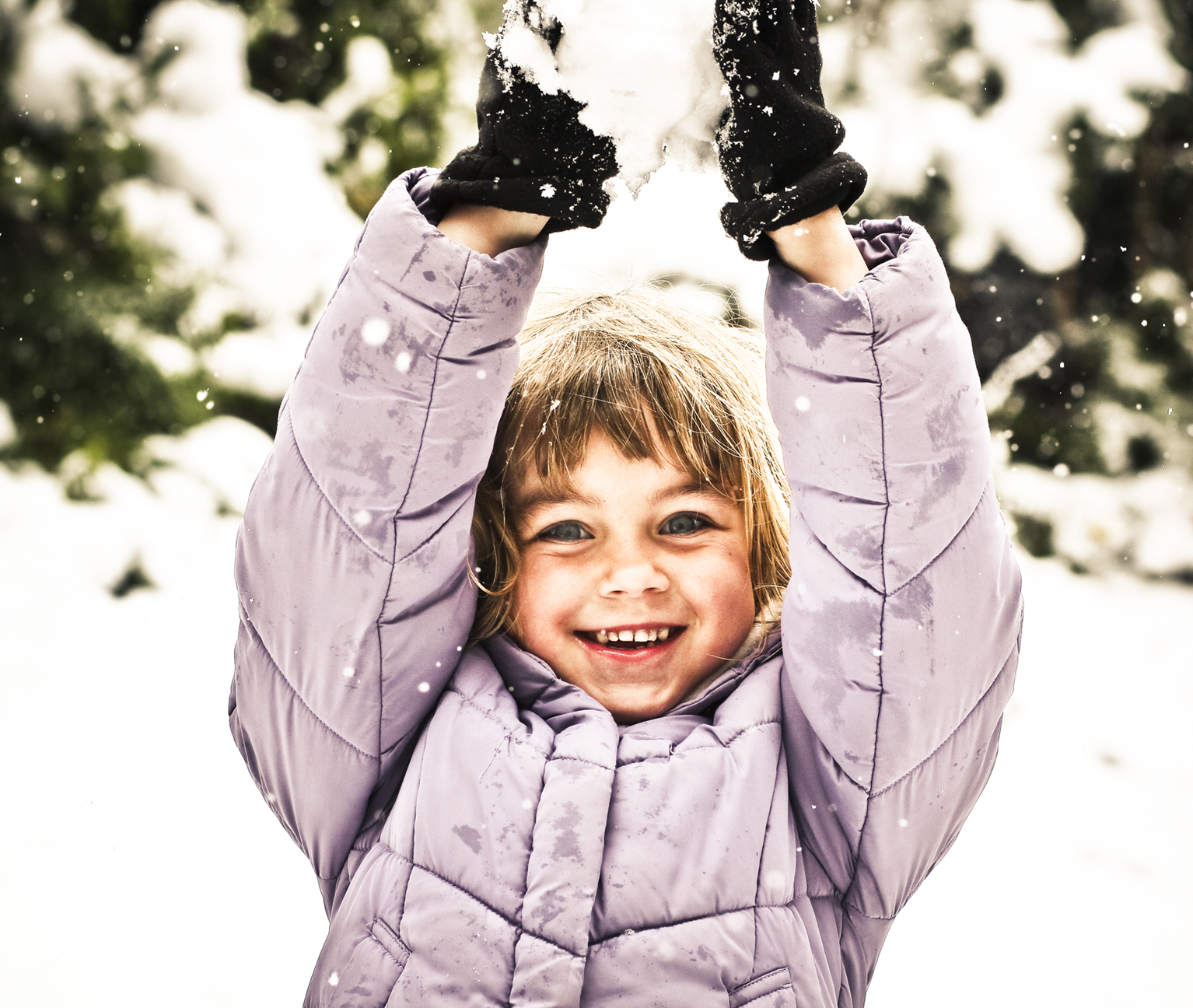 Look! Snow!