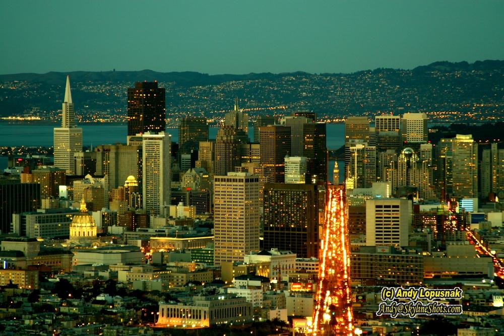 Downtown San Francisco from Twin Peaks