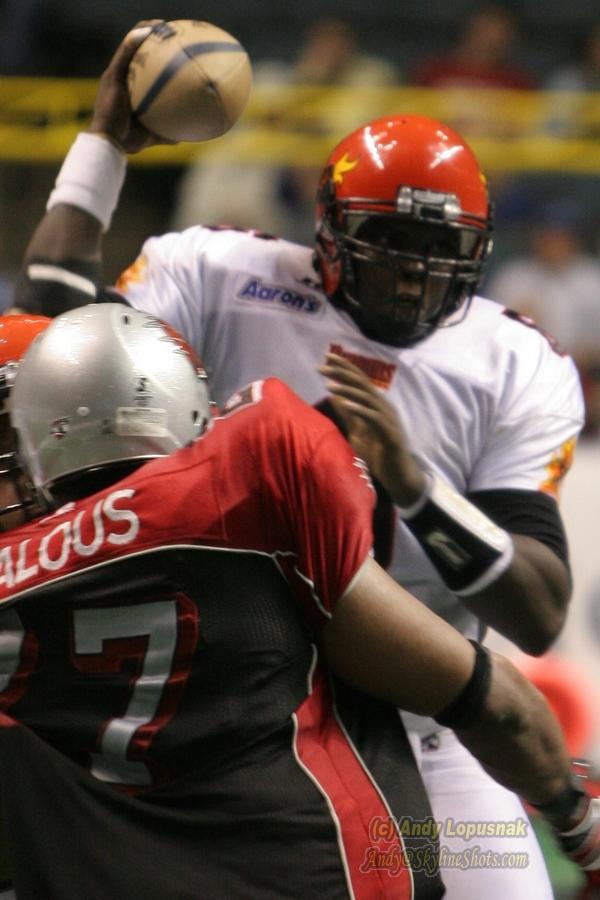 New York Dragons QB Rohan Davey